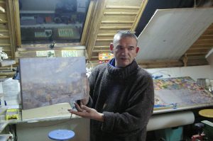 Denis Boywd dans son atelier